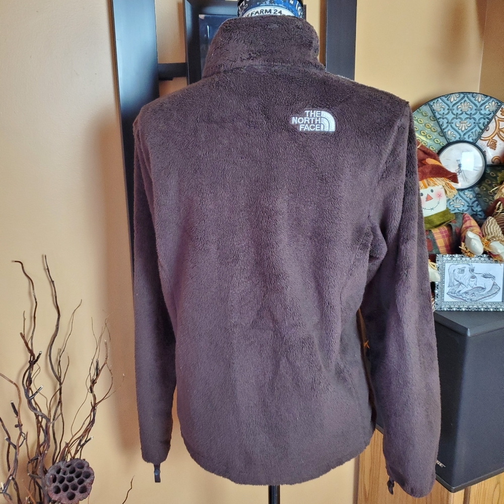 NORTH FACE BROWN FURRY FULL ZIP JACKET - Picture 4 of 16
